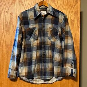 Sutton Place Blue and Brown Checkered Shirt